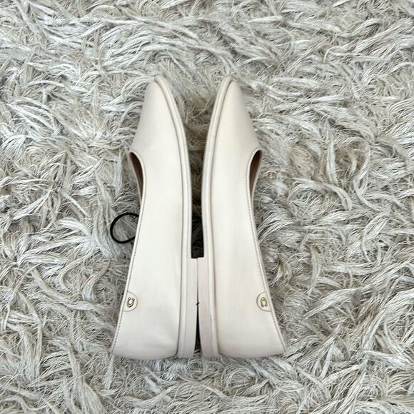 NWOB Coach Emilia Mary-Jane Square Toe Leather Ballet Flats in Chalk size 6 - Picture 10 of 13